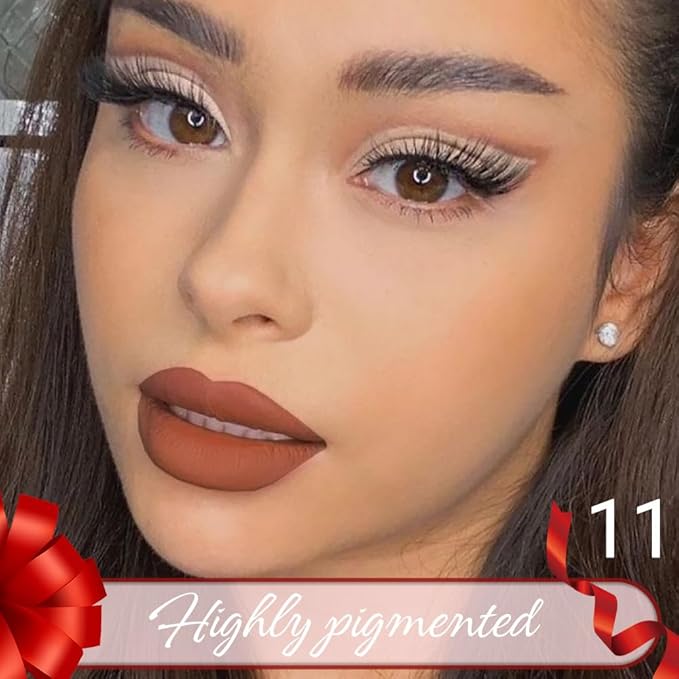 Nude Brown Crayon Matte Lipstick Lip Liner Pencil, Moisture Smooth Lipstick Penil, With Pencil Sharpener Sharpenable Lip Pen Ultimate Lip Crayon for Women Easy to Apply Waterproof 11#