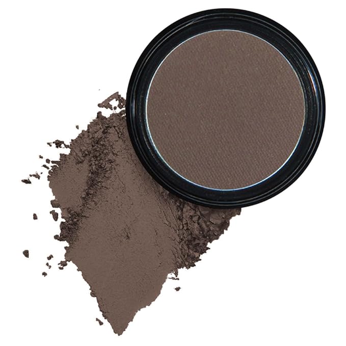 Mysense Matte Dark Brown Single Eyeshadow Palette, Pressed Powder Eye Shadow Makeup, High Pigment Long Lasting Vegan & Cruelty Free, 206# Heart