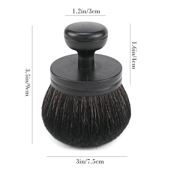 Extra Large Body Makeup Brush - Self-Tanning Applicator for Effortless Tan Blending on Legs and Back - Versatile Sunscreen Brush for Face and Body Beauty (black)