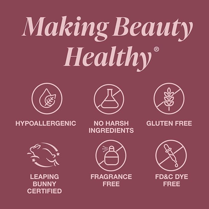 Mineral Fusion Long-Lasting Lipstick, Vivid & Smudge-Free Lip Color with Avocado Oil, Cocoa Seed Butter, Free of FD&C Dyes, Paraben and Gluten, Peach Bellini