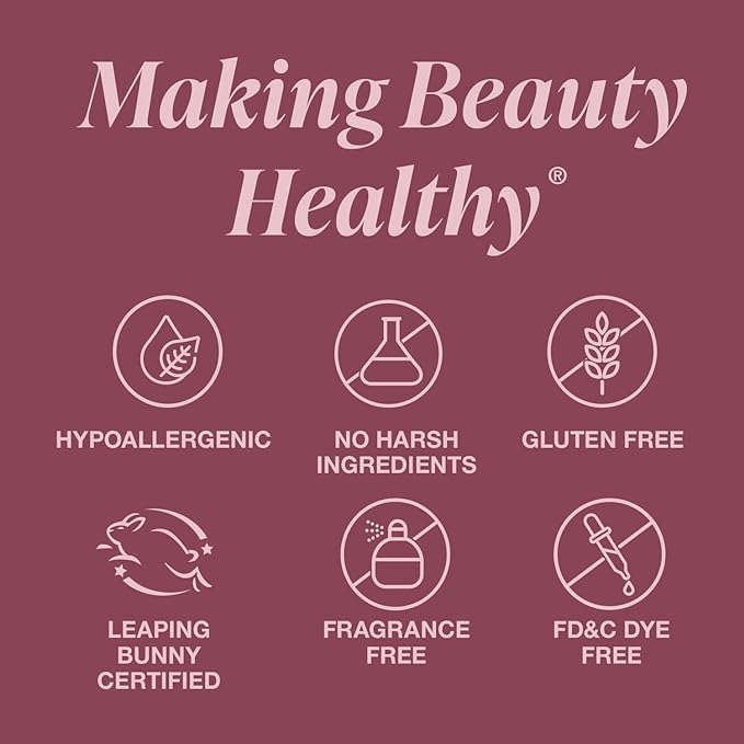 Mineral Fusion Long-Lasting Lipstick, Vivid & Smudge-Free Lip Color with Avocado Oil, Cocoa Seed Butter, Free of FD&C Dyes, Paraben and Gluten, Rose Sangria