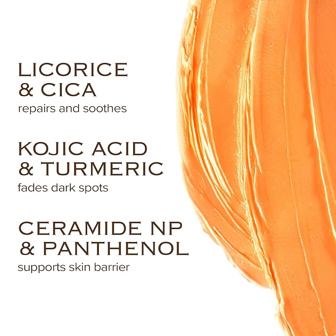 KOJIC ACID TURMERIC CLEANSING CRÈME | Balm to Oil Cleanser | Makeup Remover Cleansing Cream | No Eye Stinging | Helps Even Tone & Fade Hyperpigmentation w/Consistent Use 100ml / 3.38 Fl Oz