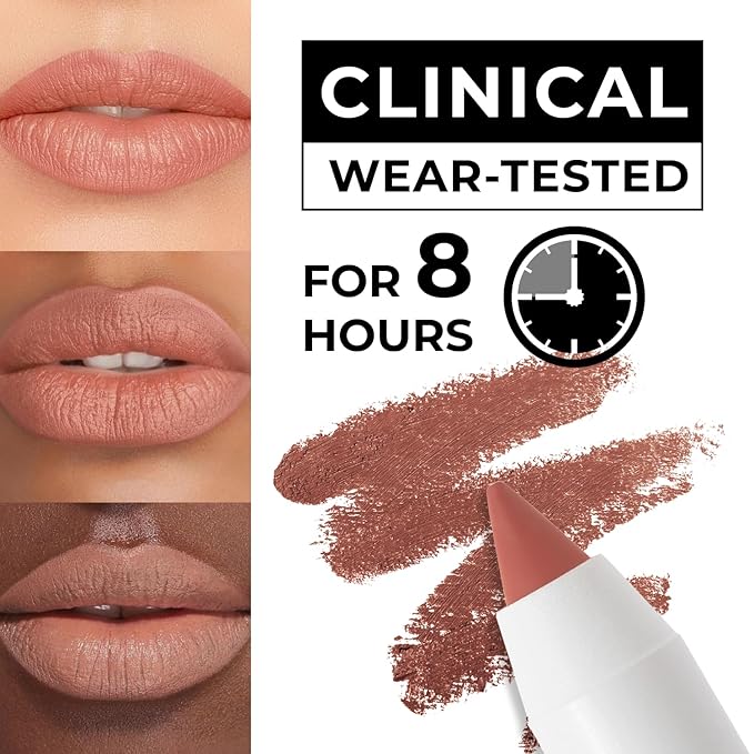 Matte Gel Lip Liner Pencil | Weightless & CreamyTexture - Sharpenable - Longwear & Waterproof - High Pigmented & Flawless Finish - Cruelty-free & Paraben-Free, 401, 1,7g/0.05oz. (Coral)