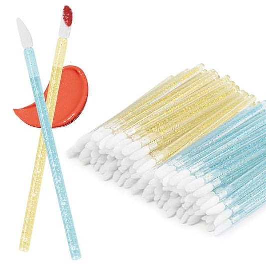 Unaone Lip Brush - 100PCS Disposable Lip Wands, Makeup Applicators for Lipstick, Lip Gloss Balms Scrubs Concealer, Perfect Makeup Applicators Tool