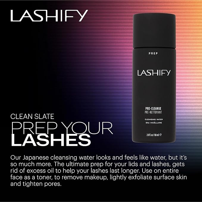Lashify Pre-Cleanse Cleansing Water 80ml