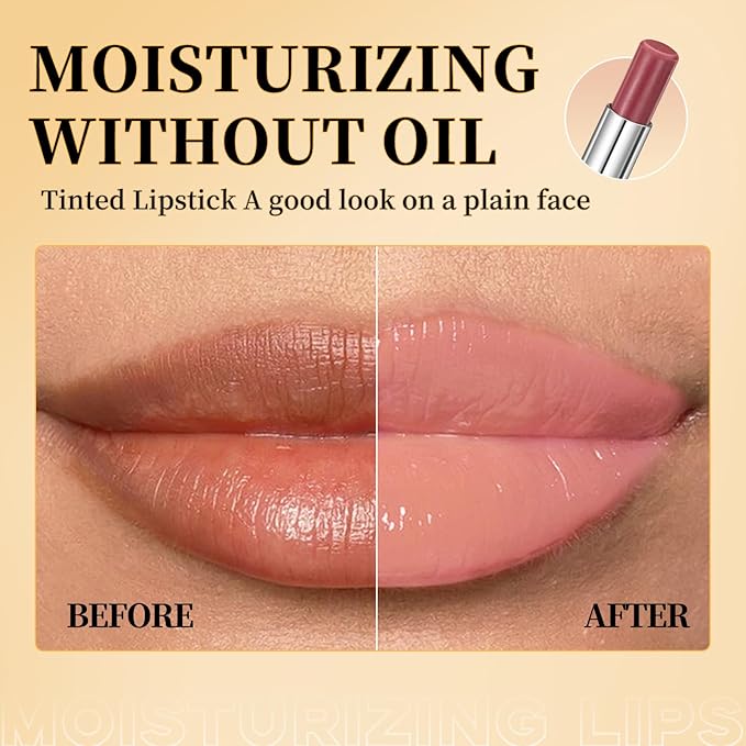 Jolilab Honey Lipstick Tinted Lip Balm.Black Cherry Glow - Sheer Hydration for All Skin Tones, Moisturizing Lip Color with Natural Nourishment(Black