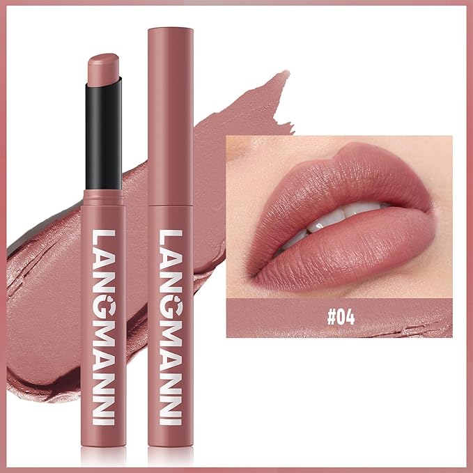 MĒTYSUR Matte Lipstick - Non-Sticky, Long-Lasting & Waterproof Lipstick for Women, Richly Pigmented, Hydrating Lip Makeup with Smudge-Proof Formula, 1 Count, 0.07oz