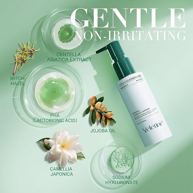 2 In 1 face make up Cleasing Oil,gently remove makeup,melt away excess oil,clean and moisturize skin to feel softer,With Camellia Japonica,Suitable for all skin types.150ml