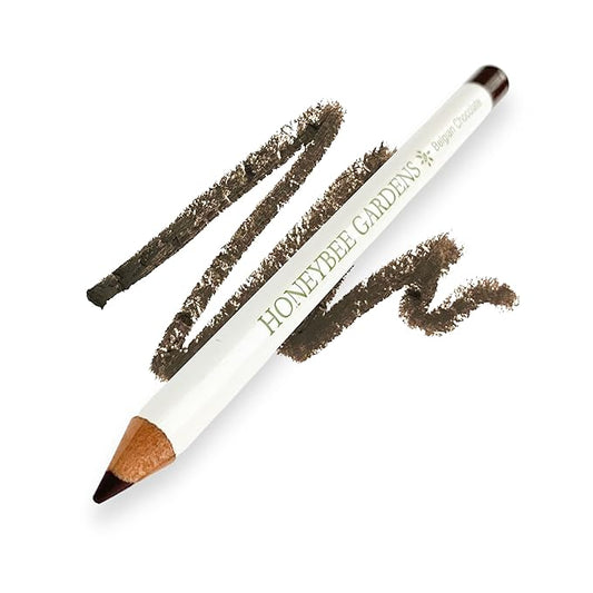 Honeybee Gardens Effortless Eyeliner Pencil in Belgian Chocolate, Rich Pigmentation, Smooth, Long-Wearing, Vegan, Gluten-Free