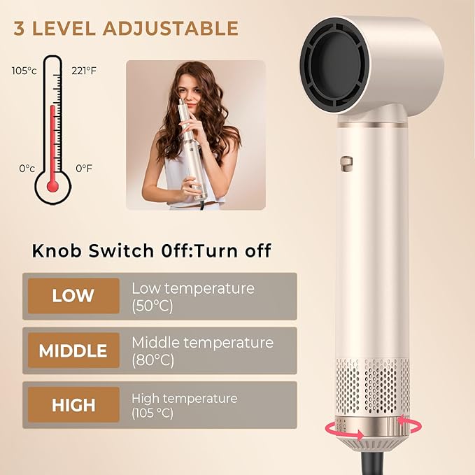 Blow Dryer Brush 5 in 1, Negative Ion Hair Dryer Brush Set Upgrade Hot Air Brush Air Styler Curling Wrap Air Curler, Curling Iron Hair Styling Tools As A Gift for Straight/Curl/Drying/Smoothing