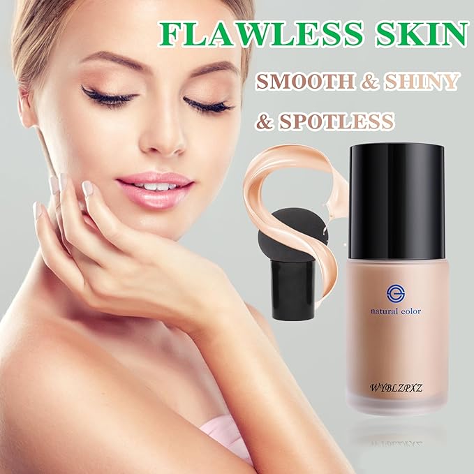 Mushroom Head Air Cushion CC Cream BB Cream Cushion Foundation Moisturizing Full Coverage Foundation Concealer Lasting Foundation Makeup Tone Makeup Base Primer（Natural）A