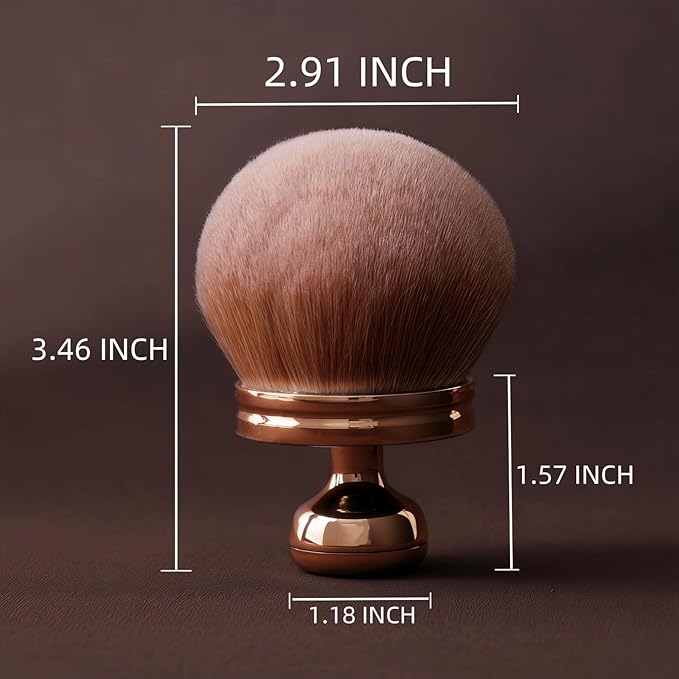 Extra Large Kabuki Body Self Tanner Brush - Blend & Blur Body Brush, Bronzer Tan Tanning Application for Flawless Body & Leg Tanner Makeup, Big Kabuki Tanning Applicator for Face
