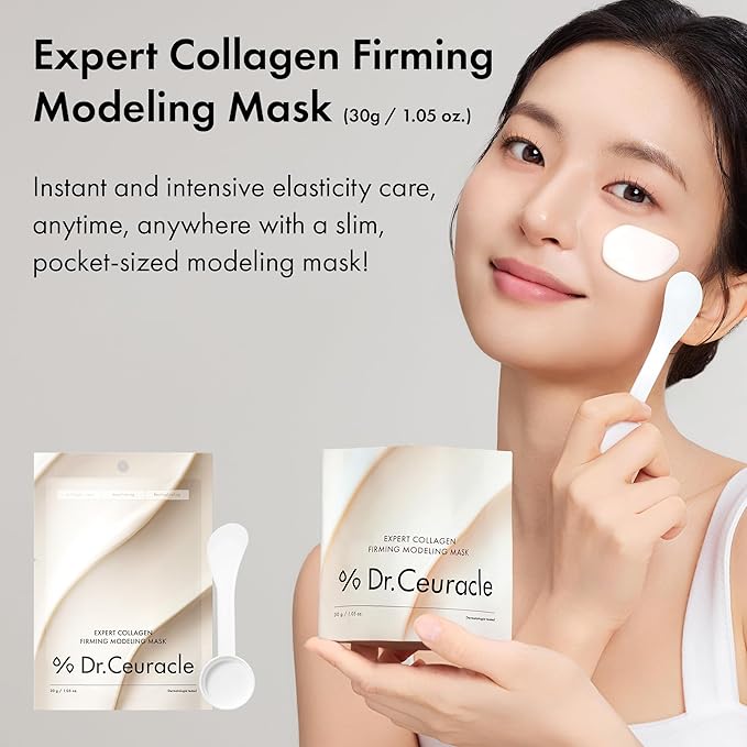 leegeehaam Dr.Ceuracle Expert Collagen Firming Modeling Mask - Korean Skincare Jelly Face Mask for Glass Glow Skin, DIY Home Spa (30g / 1.05 oz.)