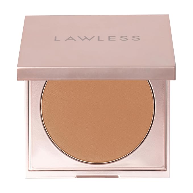 LAWLESS Talc Free Skin Smoothing Powder, Tan, 0.32 oz / 9.1 g