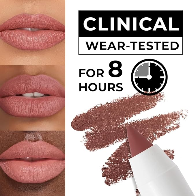 Matte Gel Lip Liner Pencil | Weightless & CreamyTexture - Sharpenable - Longwear & Waterproof - High Pigmented & Flawless Finish - Cruelty-free & Paraben-Free,- 409, 1,7g/0.05oz