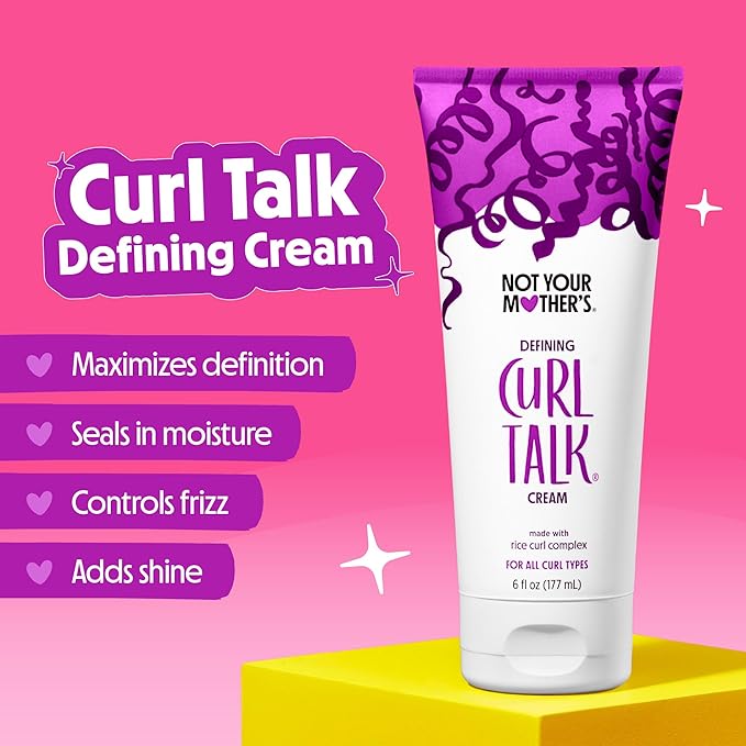 Not Your Mother's Curl Talk Frizz Control Sculpting Gel & Defining Cream (2-Pack) - 6 fl oz Each - Tames Hair Frizz & Maximizes Definition – For All Curly Hair Types