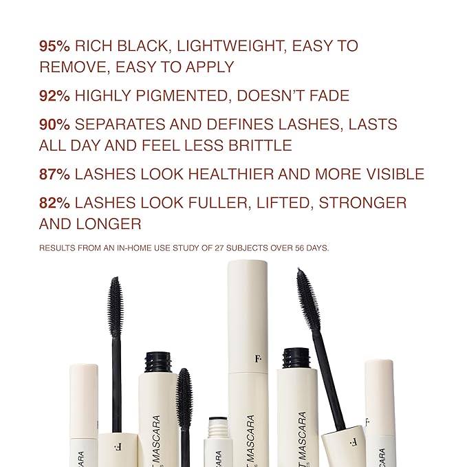 Freck Beauty LASHROCKET Mascara, Infused with Lash Enhancing Peptides, Conditioning & Nourishing, Lashes Appear Fuller, Longer and Stronger with Each Use, Black