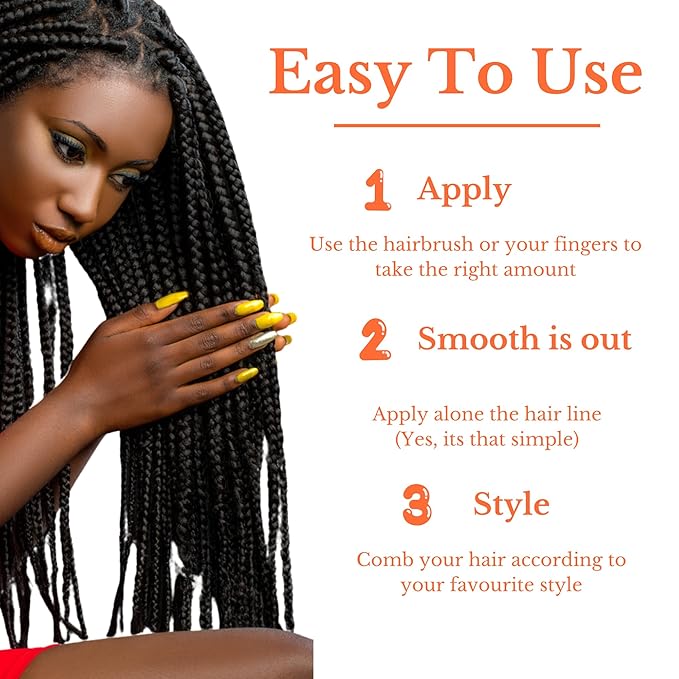 Black Queen ® Carrot Oil Edge Control Gel – Bonus Size 5.6 oz (25% More) – Extreme Hold for 4C Hair, Edges & Baby Hairs – No Flakes, No Drag – Unscented, Made in USA