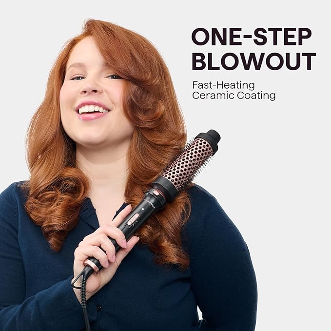 Wavytalk 5 in 1 Curling Iron,Curling Wand Set with Curling Brush and 4 Interchangeable Ceramic Curling Wand(0.5”-1.25”),Instant Heat Up,Include Heat Protective Glove & 2 Clips (Purple)