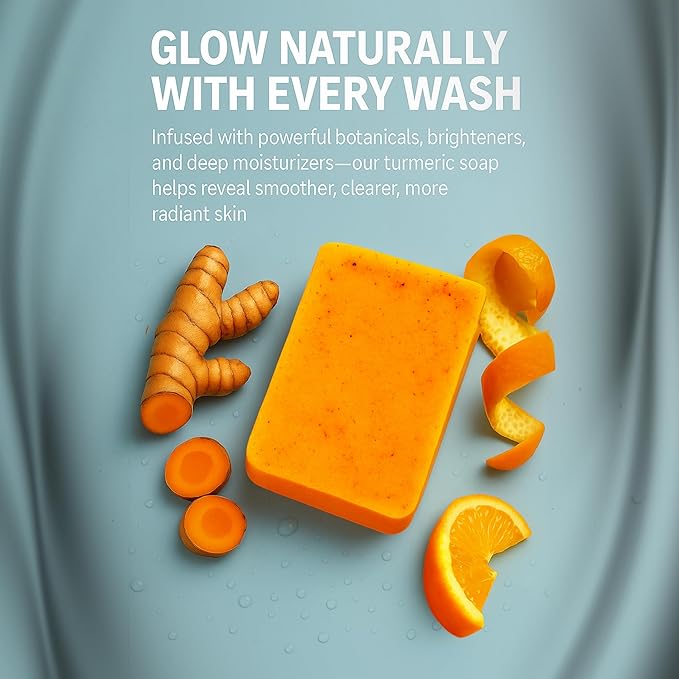 Kojic Acid Dark Spot Remover Soap Bars with Vitamin C, Retinol, Collagen, Turmeric - Original Japanese Complex Infused with Hyaluronic Acid, Vitamin E, Shea Butter, Castile Olive Oil (2 Pack)