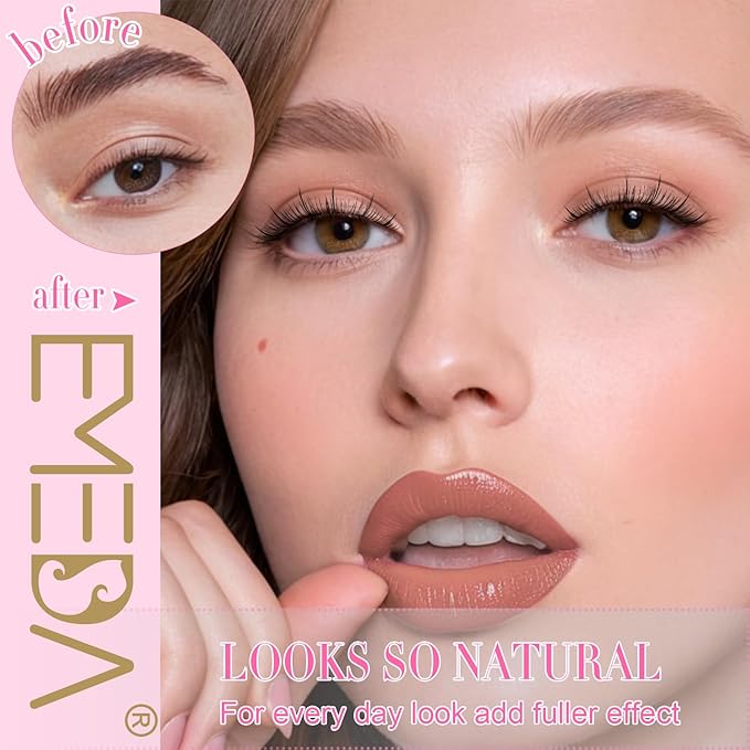 False Eyelashes Natural Look False Lashes Short 12mm 0.1mm Ultra Thin Handmade Tied Clear Band Fake Eyelash Strip Wispy Soft Lightweight Pestañas Postizas(M18）