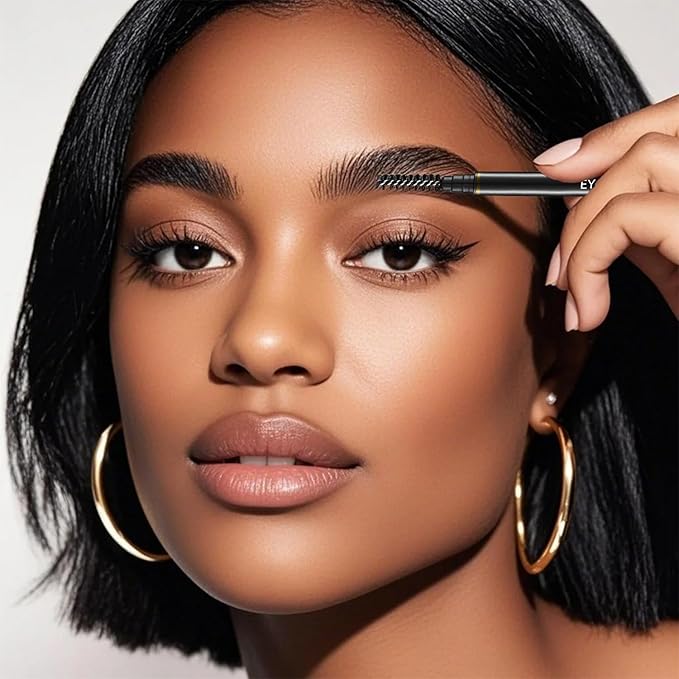 FÓLKI COSMETIC-Eyebrow Retractable Definer Pencil, Micro Brow Pencil, Precise Eyebrow Pencil,Long Lasting Eye Brow Pencil for Soft Textured Natural Daily Look Eyebrow Makeup (04#Gray)