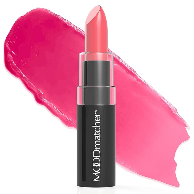 MOODmatcher Original Color Changing Lipstick – 12 Hours Long-Lasting, Moisturizing, Smudge-Proof, Glamorous Personalized Color, Premium Quality – Made in USA (Pink)