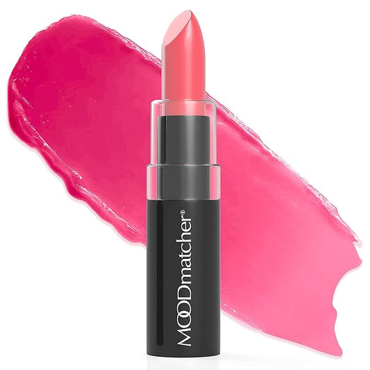MOODmatcher Original Color Changing Lipstick – 12 Hours Long-Lasting, Moisturizing, Smudge-Proof, Glamorous Personalized Color, Premium Quality – Made in USA (Pink)