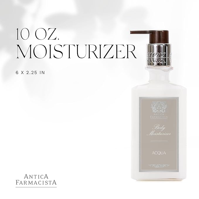 Antica Farmacista Body Moisturizer - Moisturizing Scented Lotion - Premium Body Moisturizer - Luxury Gift for Women & Men - Hand & Skin Hydration - Acqua Body, 10 Fl Oz