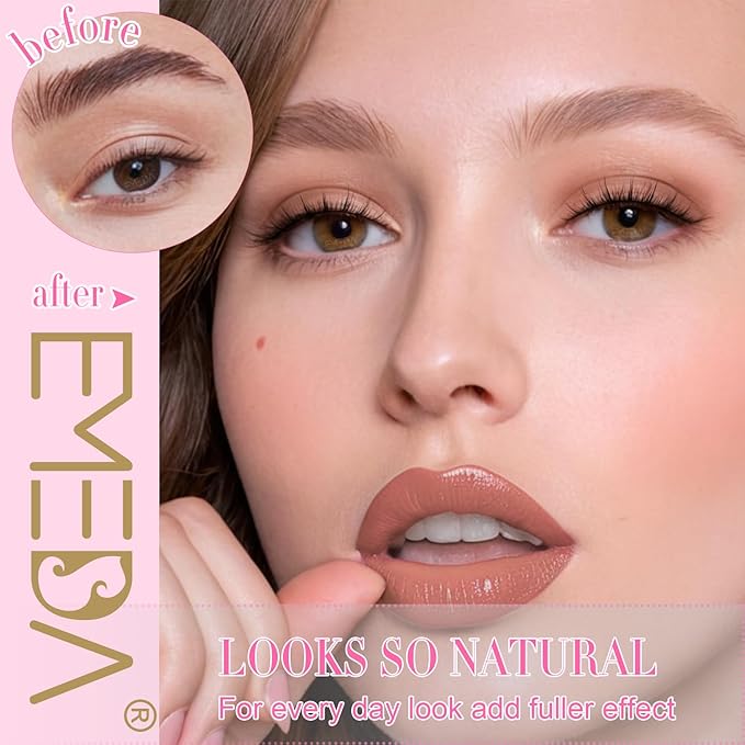 False Lashes Natural Eyelashes Short - 10mm Short Thick Natural Manga False Eyelashes Pestañas Postizas Natural Looking Eye Lash Wispy Strip Lashes Pack by EMEDA(812)