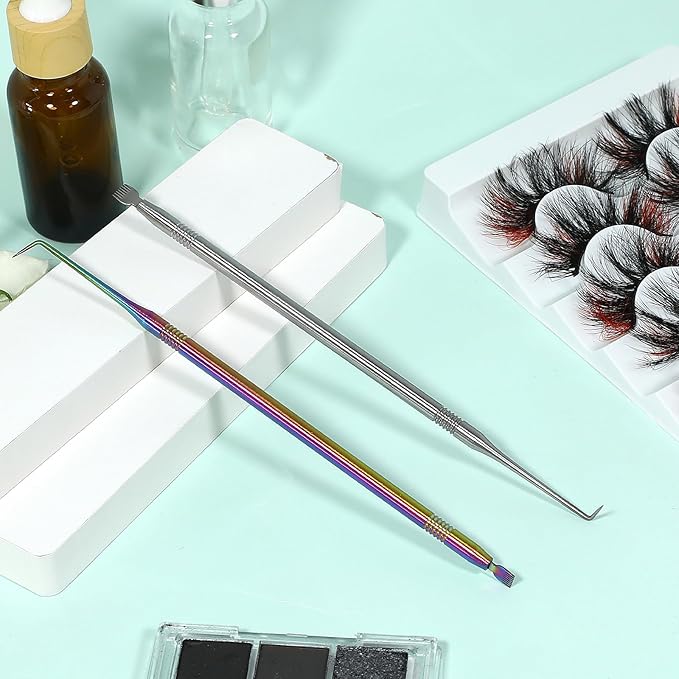 2 in 1 Lash Lift Tool,2 Pieces Stainless Steel Lash Lift and Tint Kit Professional Lash Lift Supplies Metal Lash Lift Rods Eyelash Separator Tool with Separating Comb