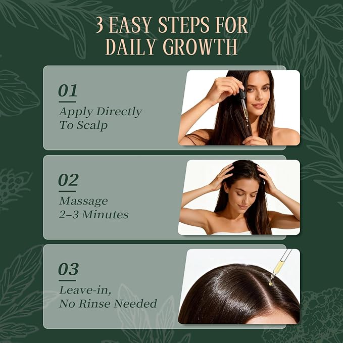 NP NATURES PHILOSOPHY Rosemary Mint Hair Growth Oil, Stimulates Hair Regrowth, Anti-Hair Loss, Nourishing Scalp Treatment for Thicker Fuller Hair, Aussie Hair Growth Products for All Hair Types-30ml