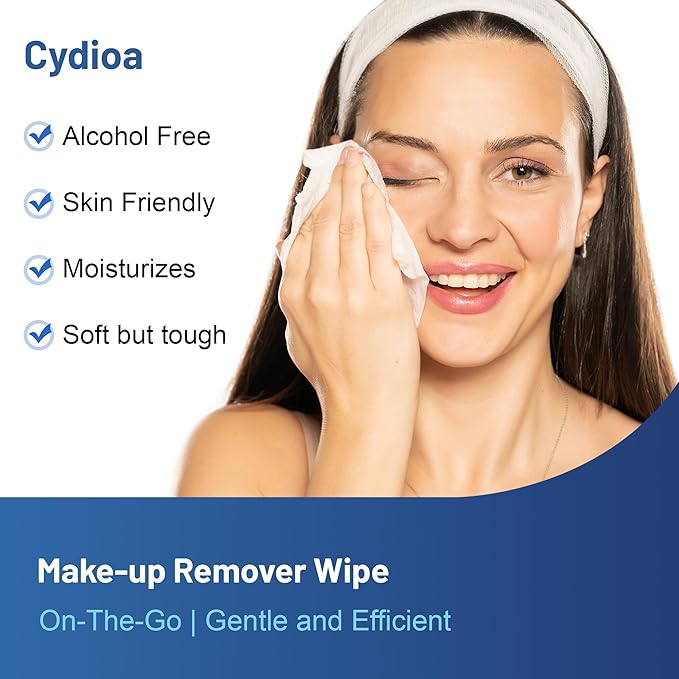 200 Count Makeup Remover Wipes Individually Wrapped, Travel Individual Wet Wipes Bulk, Gentle Cleansing for Face Mascara Lipstick, Single Makeup Removing Wet Wipes