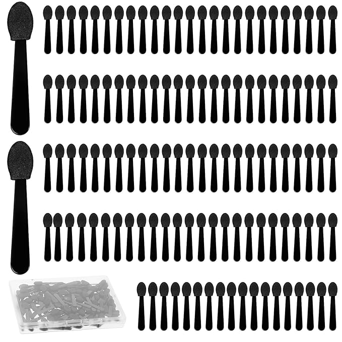 Disposable Eye Shadow Sponge Applicators, 120PCS Dual Sides Eye Shadow Brushes Mini Portable Travel Applicator Sticks Multipurpose for Makeup Nail Art