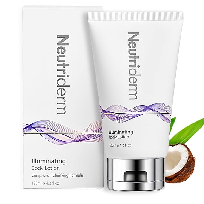 NEUTRIDERM Illuminating Body Lotion for Dry Skin, Aging Skin & Dark Spots – Retinol & Niacinamide Moisturizer for Women & Men – Vitamin-Rich Hydrating Cream for Even Tone, 4.2 oz