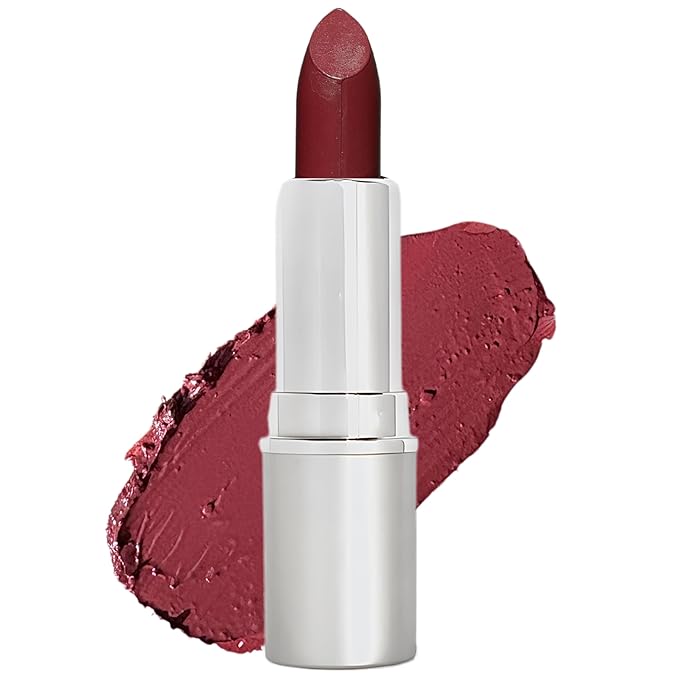 Honeybee Gardens Truly Natural Long Lasting Lipstick, Seduction, Neutral Rose Mauve, Naturally Hydrating & Nourishing, Vegan, Gluten-Free & Cruelty-Free, 0.13 oz / 3.8 g