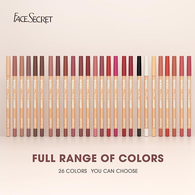 6pcs Nude Lip Liner Makeup Set - Waterproof & Smudge-Proof Matte Pencil, Long-Lasting & Durable, Smooth & Easy Glide, Non-Smudge, Contouring, Filling & Layering (NUDE-BERRY Set, 6 Count (Pack of 1))