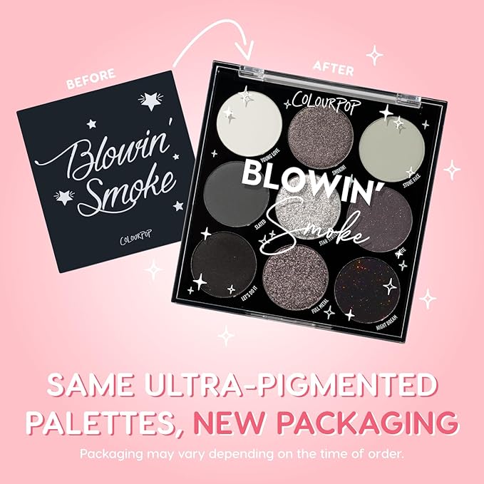 ColourPop Blowin' Smoke Eyeshadow Palette - Silver & Smokey