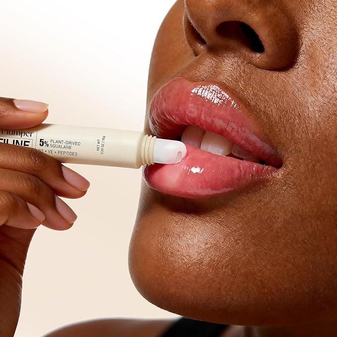 YouthVibe Hydrating Lip Primer & Plumper Gloss - 5% Volufiline™, Squalane, Shea Butter, Collagen, Peptide & PDRN - Plumping, Anti-Aging, Nourishing Lip Care for Smoother, Softer Lips