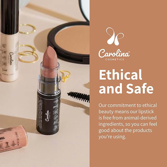 Plant-Based Moisturizing Lipstick - Cozy Shade 0.15oz- Hydrating with Cocoa Oil, Gluten-Free, Vegan, Non-GMO, Paraben-Free - Lightweight Cream Texture