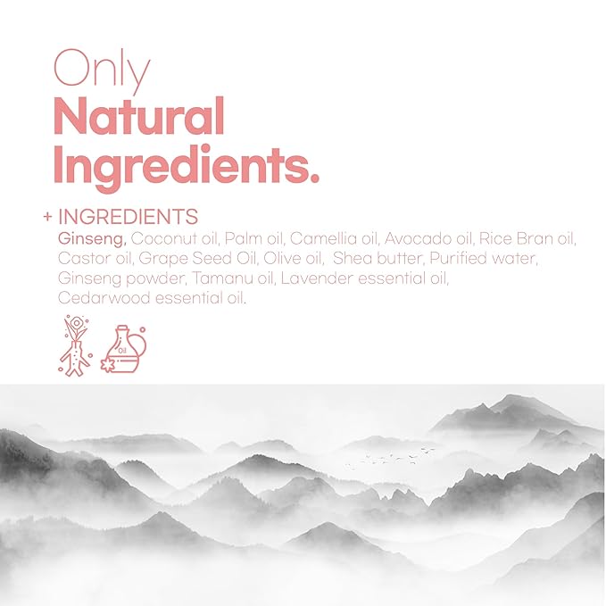 Ginseng Soap Bar – Handmade with Ginseng, Shea Butter & Avocado Oil – Hydrating & Soothing Cleanser for Face & Body – 3.5 oz
