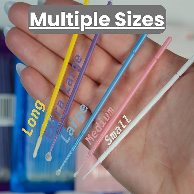 Disposable Micro Applicator Micro Brush for Makeup, Eyelash Extension, Lash and Mascara Application for Personal Care (100 Count (Pack of 1), White (S))