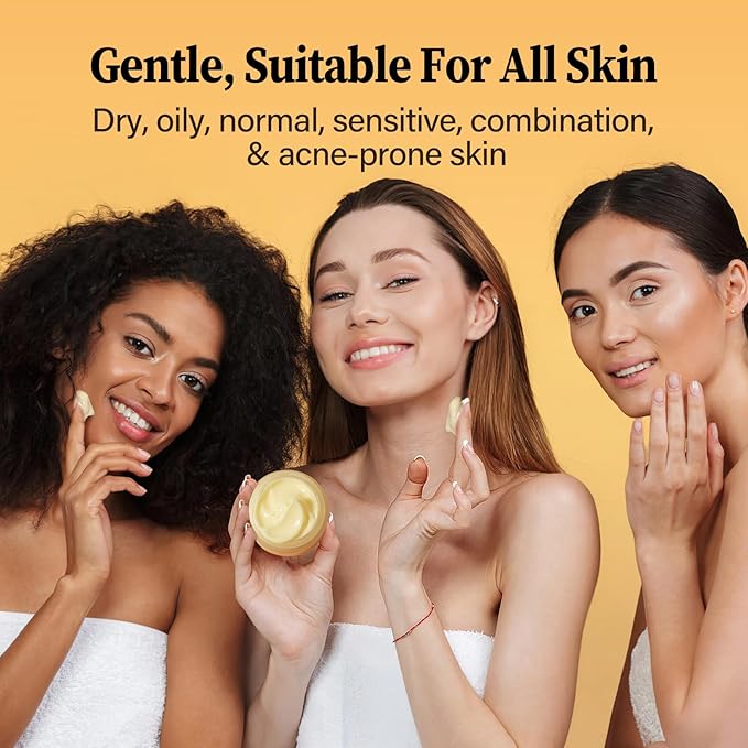 Vitamin C Face Cream, Brightening & Anti Aging Face Moisturizer with Turmeric for Dark Spots, Wrinkles & Uneven Tone, Glowing Skin Care Hydrating with Niacinamide & Squalane for All Skin Types, 2.3 Oz