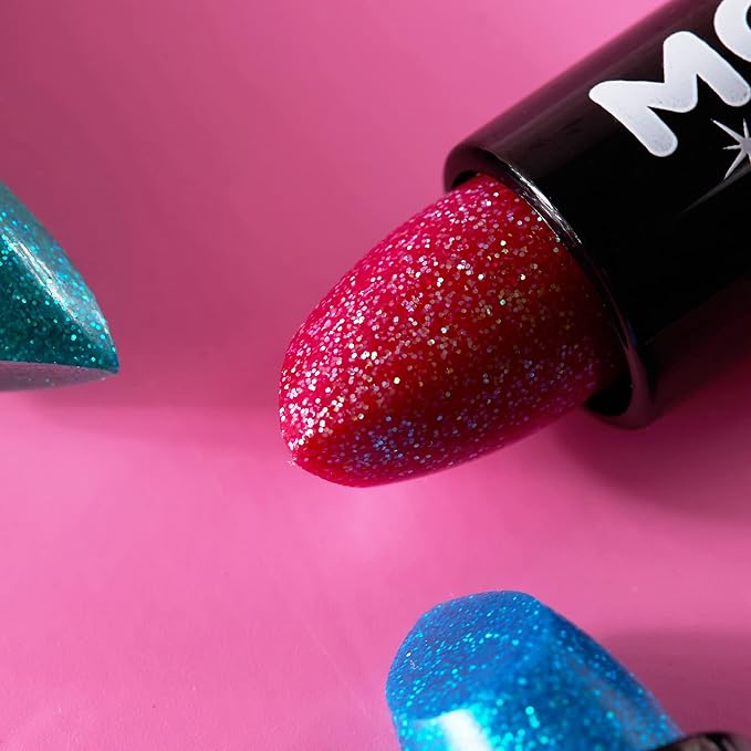 Iridescent Glitter Lipstick, Cherry