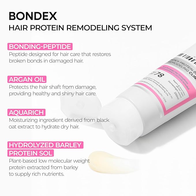 Bondex bonding remodeling line Clinic Treatment 1ea+Shampoo 1ea Hair Restoration | Protein Bonding | Damage Repair