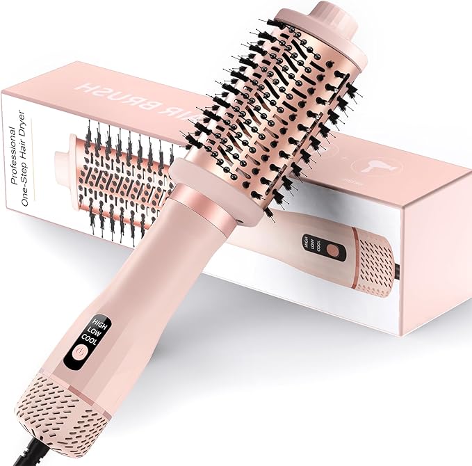 Hight Speed One-Step Volumizer Hair Dryer, 4-in-1 Hair Dryer Brush Blow Dryer & Styler Volumizer – Hot Air Straightener Brush for Frizz Control, Salon Blowout, Fast Drying with Ionic Technology