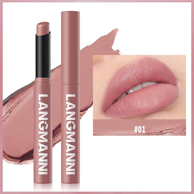 MĒTYSUR Matte Lipstick - Non-Sticky, Long-Lasting & Waterproof Lipstick for Women, Richly Pigmented, Hydrating Lip Makeup with Smudge-Proof Formula, 1 Count, 0.07oz