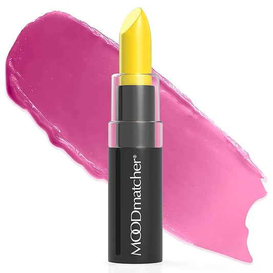 MOODmatcher Original Color Changing Lipstick – 12 Hours Long-Lasting, Moisturizing, Smudge-Proof, Glamorous Personalized Color, Premium Quality – Made in USA (Yellow)