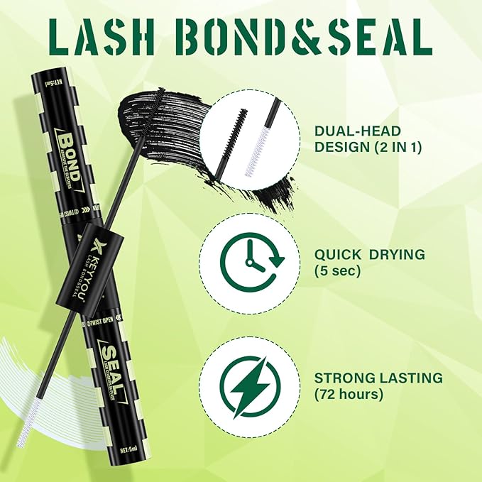 KEYYOU Lash Extension Kit 3D Effect Volume Lash Clusters Kit 120pcs D Curl Waterproof Kit DIY Eyelash Extension Kit with Bond and Seal Lash Glue Remover Lash Applicators (Kit-PuffSilk V3D05-8-18MIX)