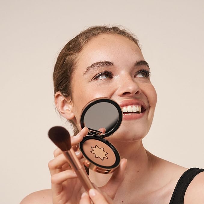 M. Asam MAGIC FINISH Satin Bronzer Gold & Hazel (0.22 oz) - 4-in-1 Bronzer Powder, Satin-Touch Texture, Creamy-Soft with Ultra-Fine Color Pigments, Vegan & Silicone-Free